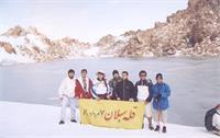 دریاچه یخ زده قله سبلان